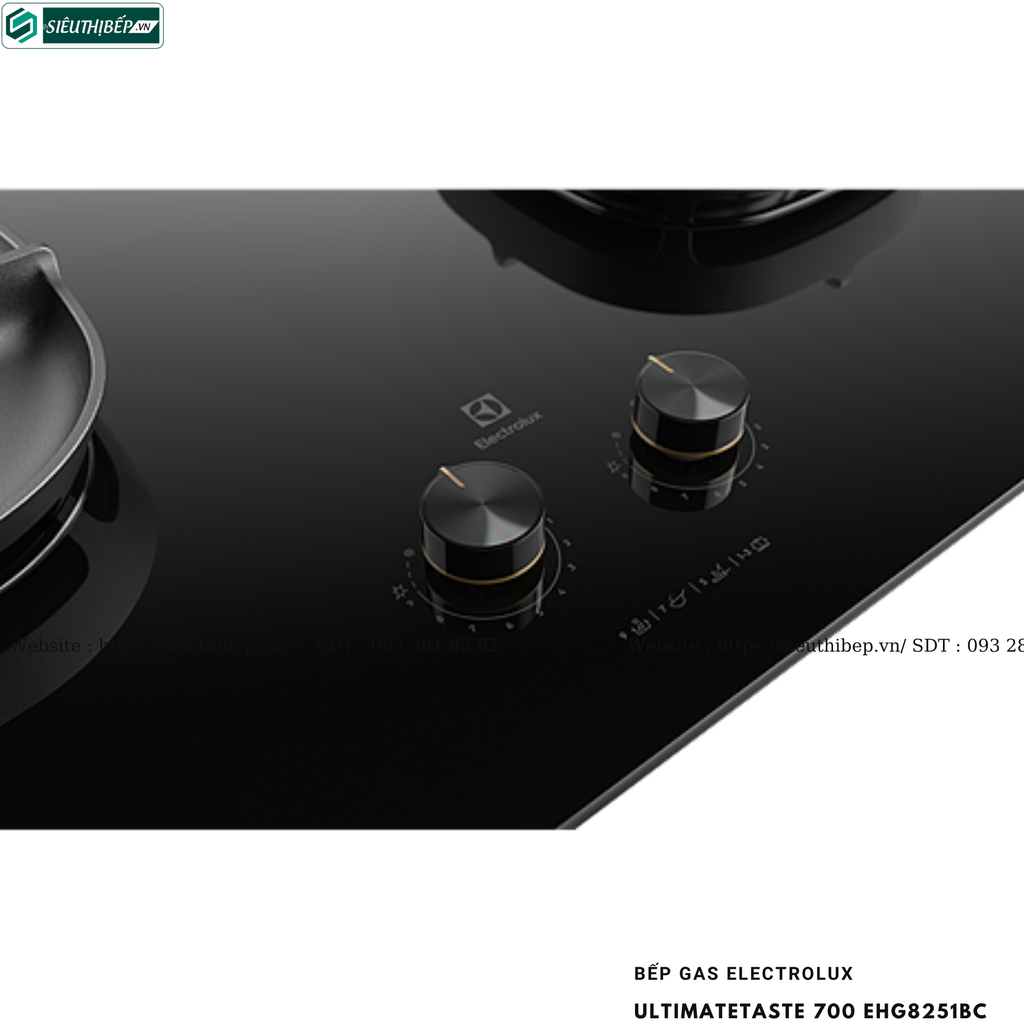 Bếp gas đôi Electrolux UltimateTaste 700 EHG8251BC (Công nghệ StepFlame)