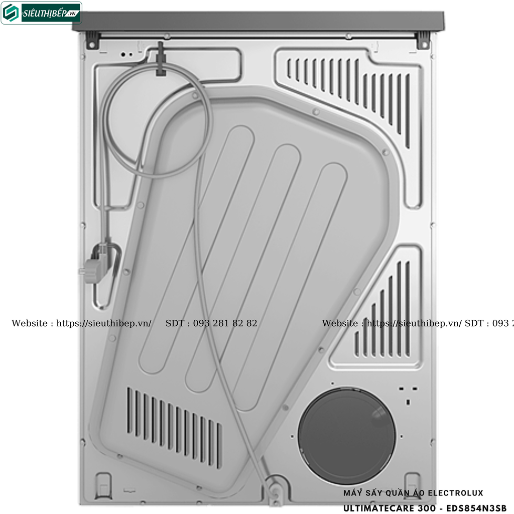 Máy sấy quần áo Electrolux UltimateCare 300 - EDS854N3SB (8.5KG - Sấy thông hơi)