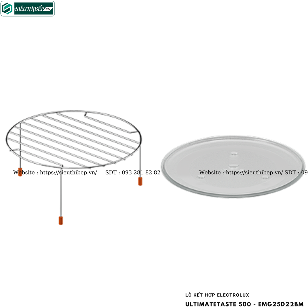 Lò kết hợp Electrolux UltimateTaste 500 - EMG25D22BM (Lò vi sóng kết hợp nướng đối lưu để bàn - 25 Lít)