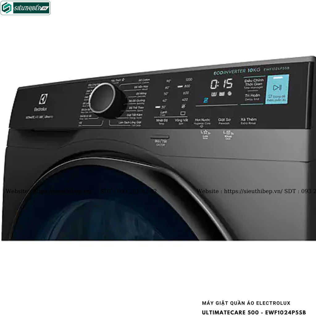 Máy giặt Electrolux UltimateCare 500 - EWF1024P5WB / EWF1024P5SB (10KG - Cửa ngang)