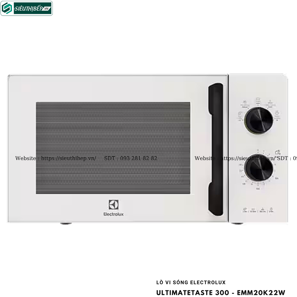 Lò vi sóng Electrolux UltimateTaste 300 - EMM20K22B / EMM20K22W (Để bàn - 20 Lít)