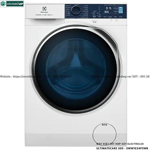 Máy giặt kết hợp sấy Electrolux UltimateCare 500 - EWW1024P5WB (10/7kg - Cửa ngang)