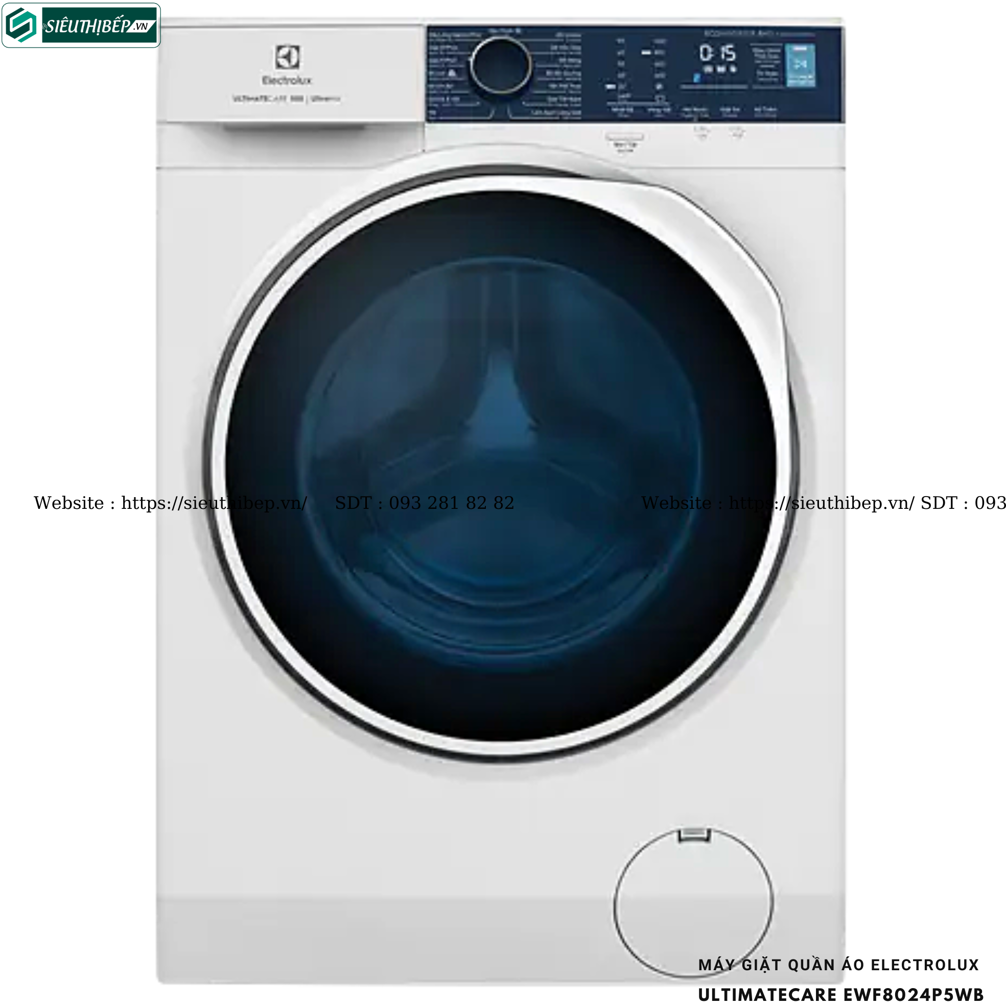 Máy giặt Electrolux UltimateCare 500 - EWF8024P5WB / EWF8024P5SB (8KG)