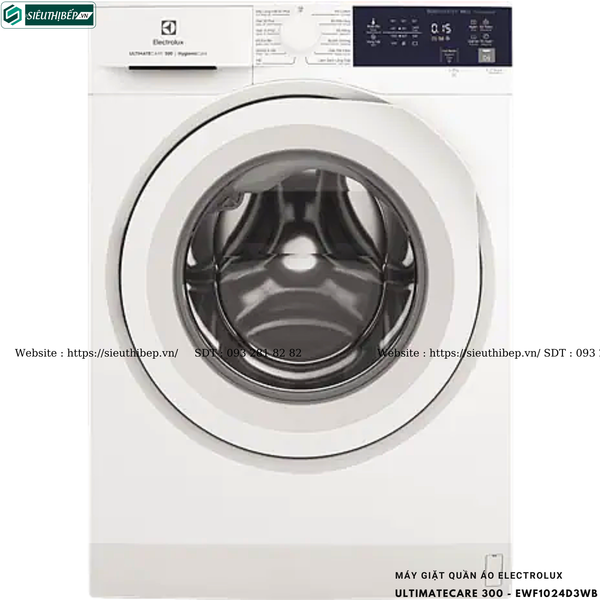 Máy giặt Electrolux UltimateCare 300 - EWF1024D3WB (10KG - Cửa ngang)