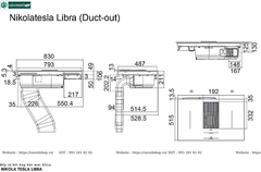 Bếp từ kết hợp hút mùi Elica Nikola Tesla LIBRA  (Made in Italya)