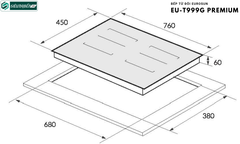 Bếp từ đôi Eurosun EU - T999G Premium