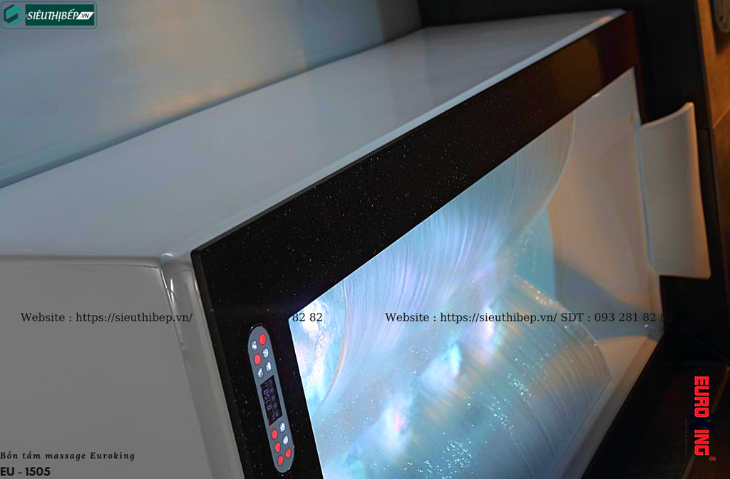 Bồn tắm massage Euroking EU - 1505 (Hệ thống massage, sủi khí và tạo thác)
