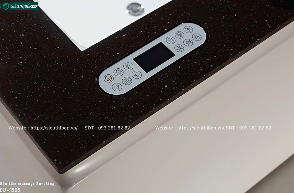 Bồn tắm massage Euroking EU - 1505 (Hệ thống massage, sủi khí và tạo thác)