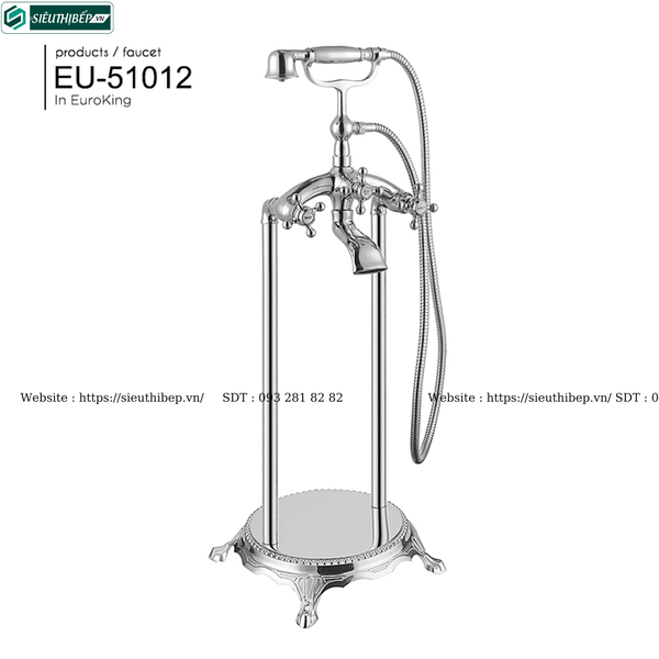 Vòi bồn tắm Euroking EU - 51012 / EU - 51013 (Màu bạc / Màu vàng)