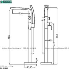 Vòi bồn tắm Euroking EU - 51026-2