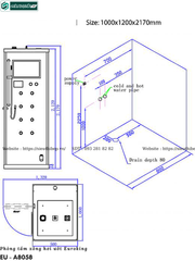 Phòng tắm xông hơi ướt Euroking EU - A8058 (Công nghệ Châu Âu)