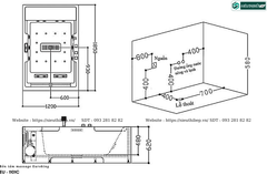 Bồn tắm massage Euroking EU – 1101C (Công nghệ Châu Âu)