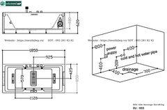 Bồn tắm massage Euroking EU – 1103 (Công nghệ Châu Âu)