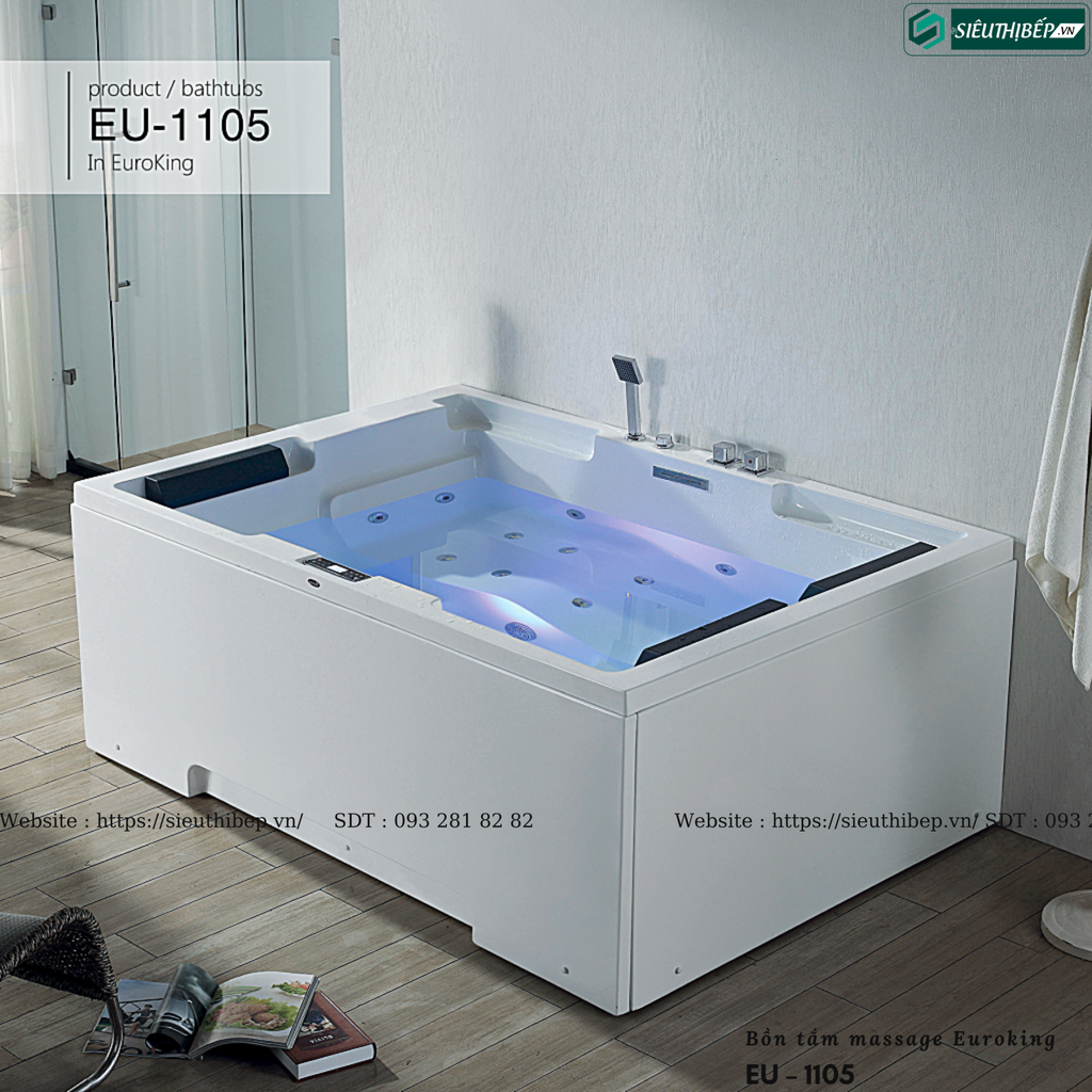 Bồn tắm massage Euroking EU – 1105 (Công nghệ Châu Âu)