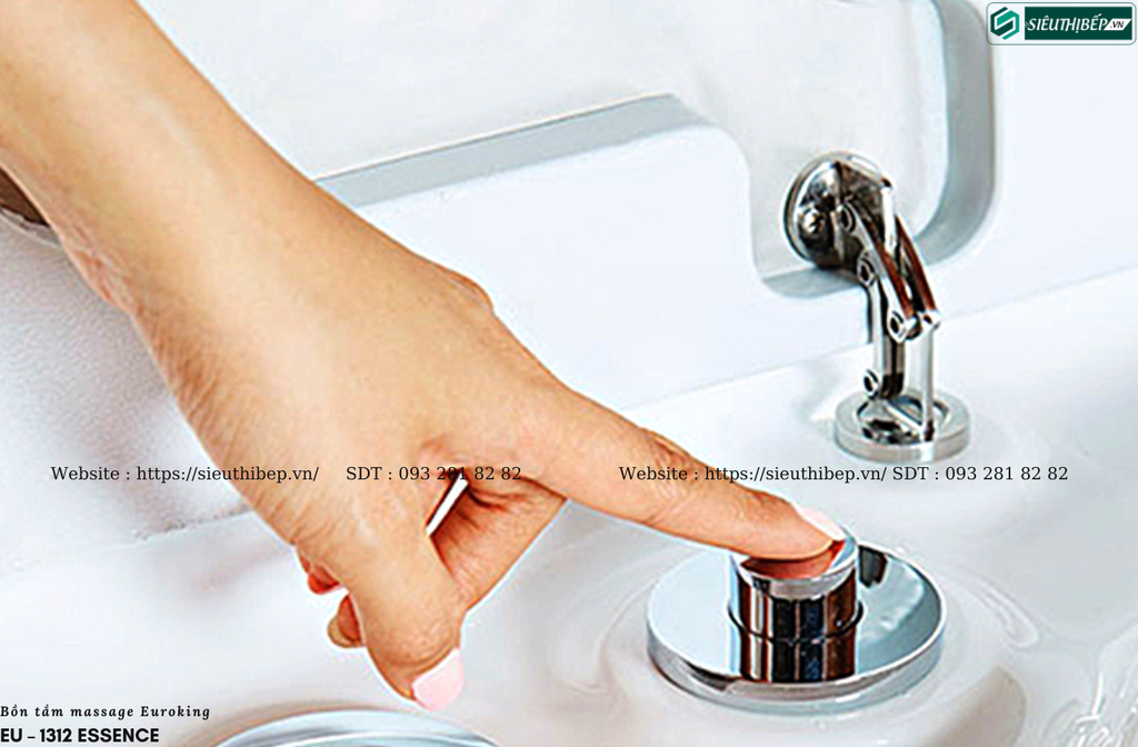 Bồn tắm massage Euroking EU – 1312 ESSENCE (Hệ thống 6 mắt sục massage)