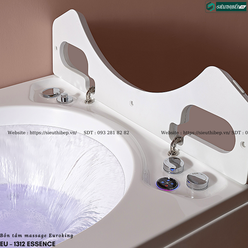 Bồn tắm massage Euroking EU – 1312 ESSENCE (Hệ thống 6 mắt sục massage)