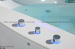 Bồn tắm massage Euroking EU – 1503 (Hệ thống các mắt massage, sủi khí lớn và tính năng tạo thác nước hiện đại)