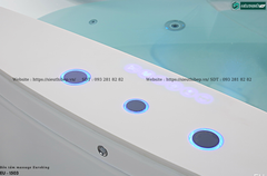 Bồn tắm massage Euroking EU – 1503 (Hệ thống các mắt massage, sủi khí lớn và tính năng tạo thác nước hiện đại)