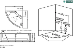 Bồn tắm massage Euroking EU – 202 (Công nghệ Châu Âu)