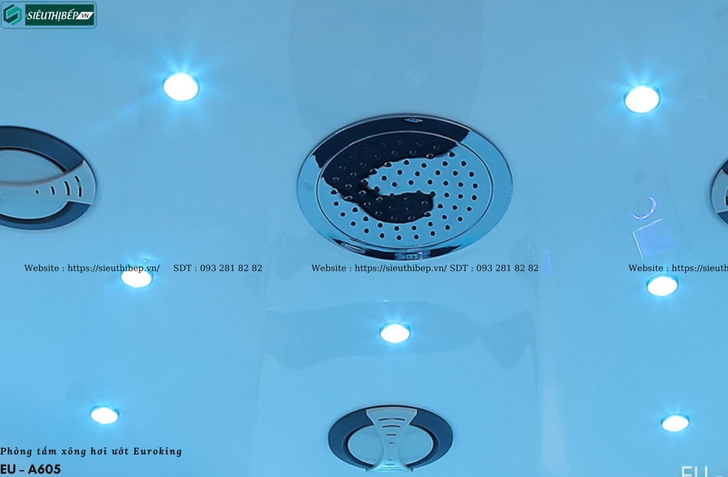 Phòng tắm xông hơi ướt Euroking EU – A605 (Công nghệ Châu Âu)