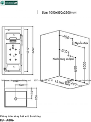 Phòng tắm xông hơi ướt Euroking EU – A806 (Công nghệ Châu Âu)