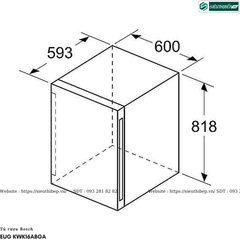 Tủ rượu Bosch EUG KWK 16ABGA (Serie 6 - 44 chai)