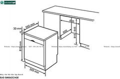 Máy rửa bát Bosch EUG SMS6ZCI42E - Serie 6 (Độc lập - 14 bộ bát đĩa Châu Âu)