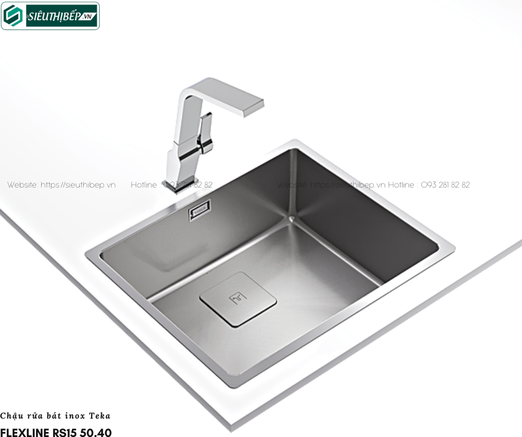 Chậu rửa bát Teka FLEXLINE RS15 50.40 (Inox 1 hộc)
