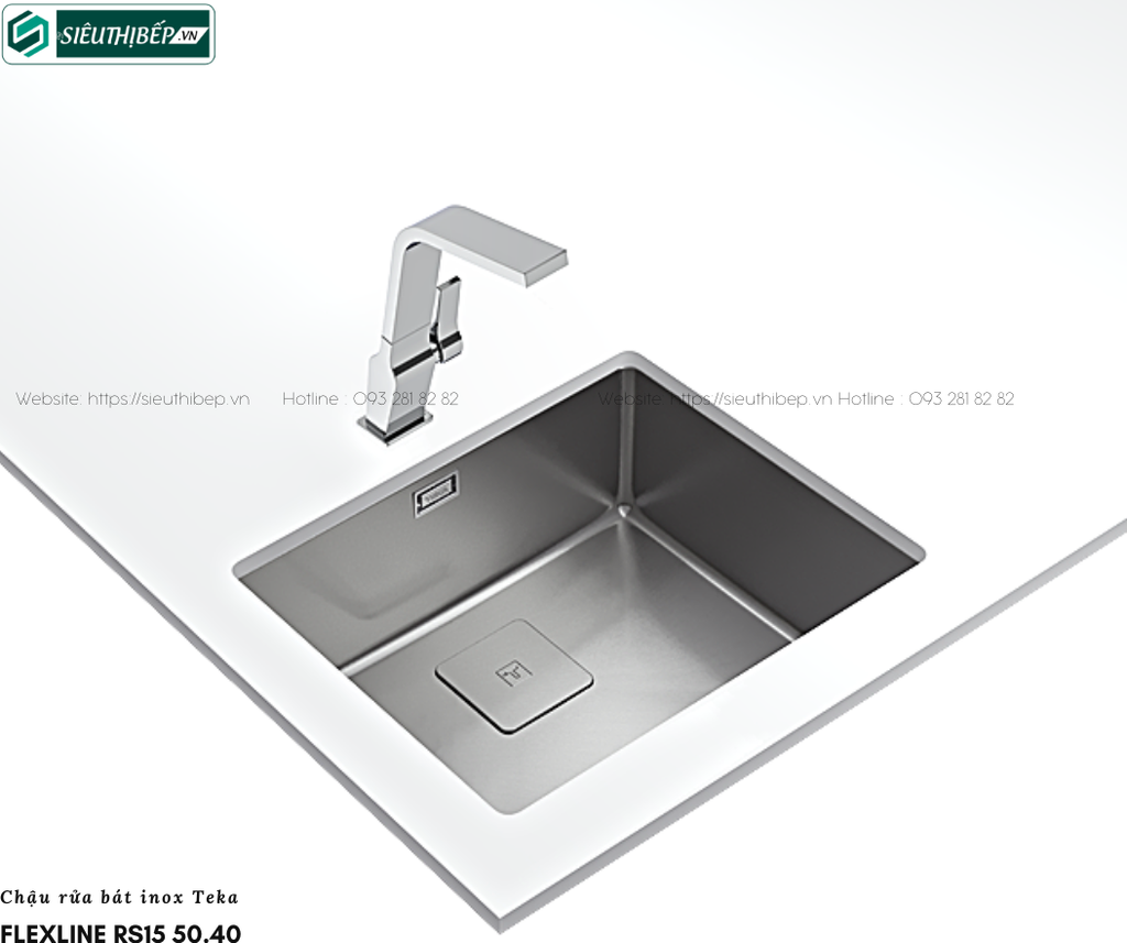 Chậu rửa bát Teka FLEXLINE RS15 50.40 (Inox 1 hộc)
