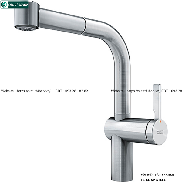 Vòi rửa bát Franke FS SL SP STEEL (Inox - Made in Switzerland)