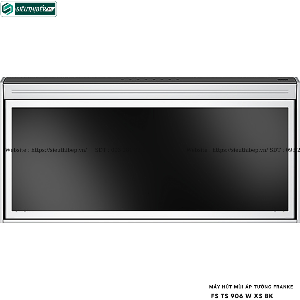 Máy hút mùi Franke FS TS 906 W XS BK / FS TS 906 W XS CH (Áp tường, chữ T - Made in Italy)