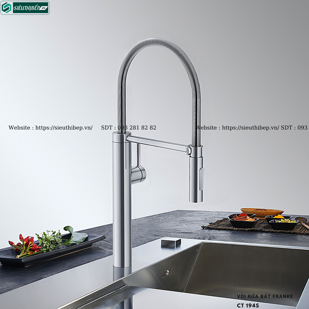 Vòi rửa bát Franke CT 194S (Inox)