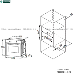 Lò nướng Franke FO30012 86 M XS (Âm tủ - 65 Lít)