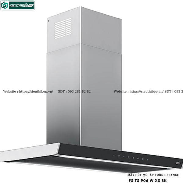 Máy hút mùi Franke FS TS 906 W XS BK / FS TS 906 W XS CH (Áp tường, chữ T - Made in Italy)
