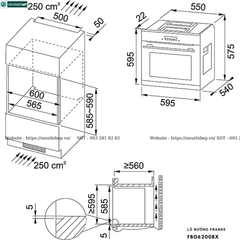 Lò nướng Franke FBO6200BX (Âm tủ - 60 Lít)