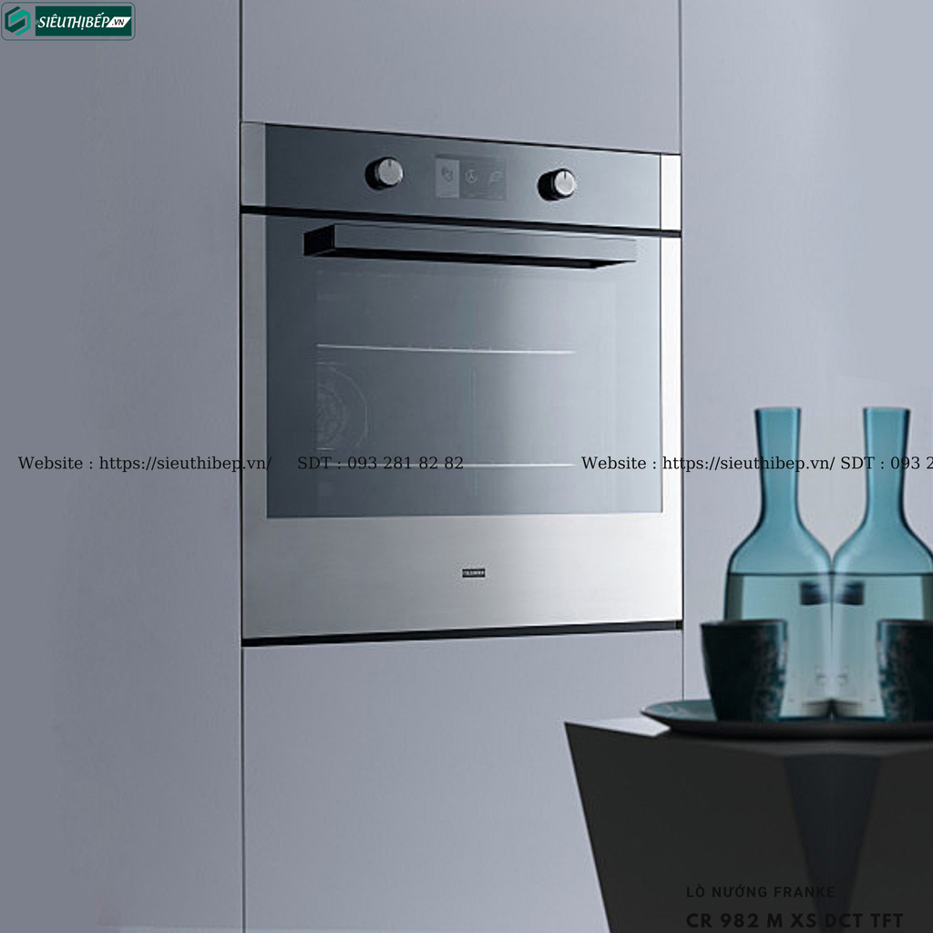 Lò nướng Franke CR 982 M BK DCT TFT / CR 982 M WH DCT TFT / CR 982 M XS DCT TFT (Âm tủ - Made in Italy)