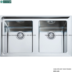 Chậu rửa bát Franke NPX 620 (Inox, 2 hộc - Made in Italy)