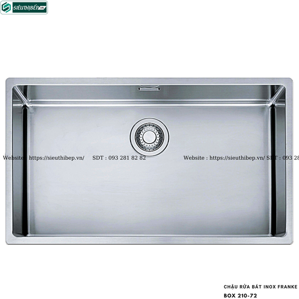 Chậu rửa bát Franke BOX 210-72 (Inox, 1 hộc)