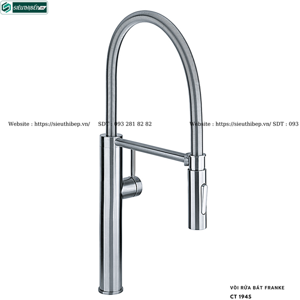 Vòi rửa bát Franke CT 194S (Inox)