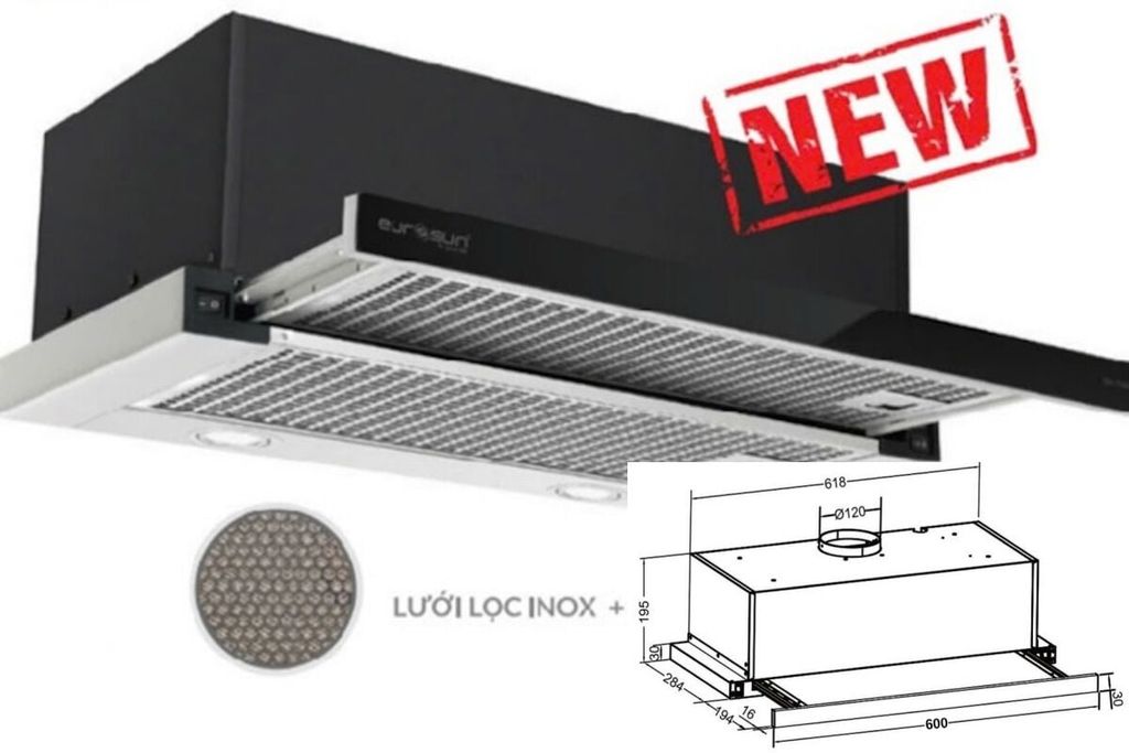 Máy hút mùi âm tủ Eurosun EH- 60AF85GL / EH - 70AF85GL