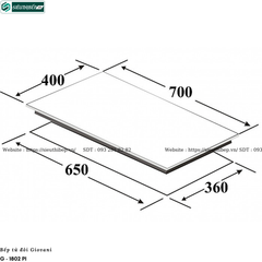 Bếp từ đôi Giovani G - 1802 PI