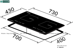 Bếp từ đôi Giovani G - 2288 MTC (Made in Malaysia)