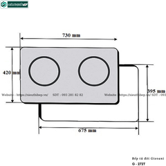 Bếp từ đôi Giovani G - 272T