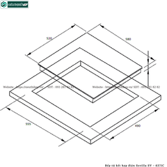 Bếp kết hợp Sevilla SV - 637IC (từ kết hợp hồng ngoại 3 vùng nấu - Double inverter tiết kiệm điện)