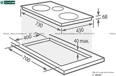 Bếp từ Giovani G - 3168 MLI (3 vùng nấu - Made in Malaysia)