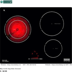 Bếp kết hợp Giovani G - 361 SD (Từ kết hợp điện 3 vùng nấu - Made in Italy)