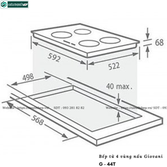 Bếp từ Giovani G - 44T (4 vùng nấu )