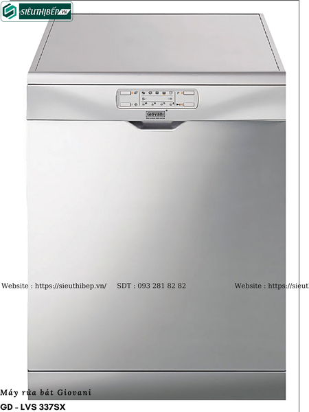 Máy rửa bát Giovani GD - LVS 337SX (Độc lập - 13 bộ bát đĩa Châu Âu)