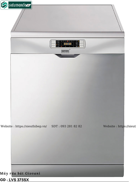 Máy rửa bát Giovani GD - LVS 375SX (Độc lập - 13 bộ bát đĩa Châu Âu)