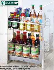 Giá gia vị Eurogold EP20B / EP25B / EP30B / EP35B / EP40B (Inox nan dẹt - ray giảm chấn)